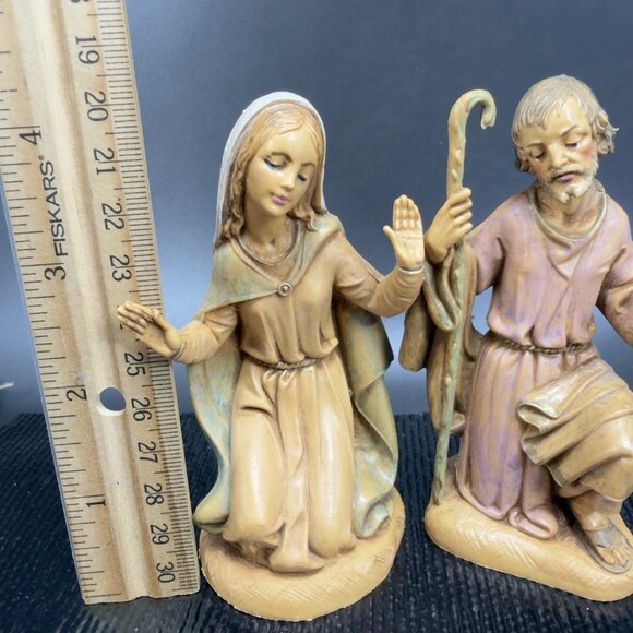 1983 Fontanini Simonetti Holy Family Nativity Italy Depose Plastic Mary Joseph - Picture 3 of 6
